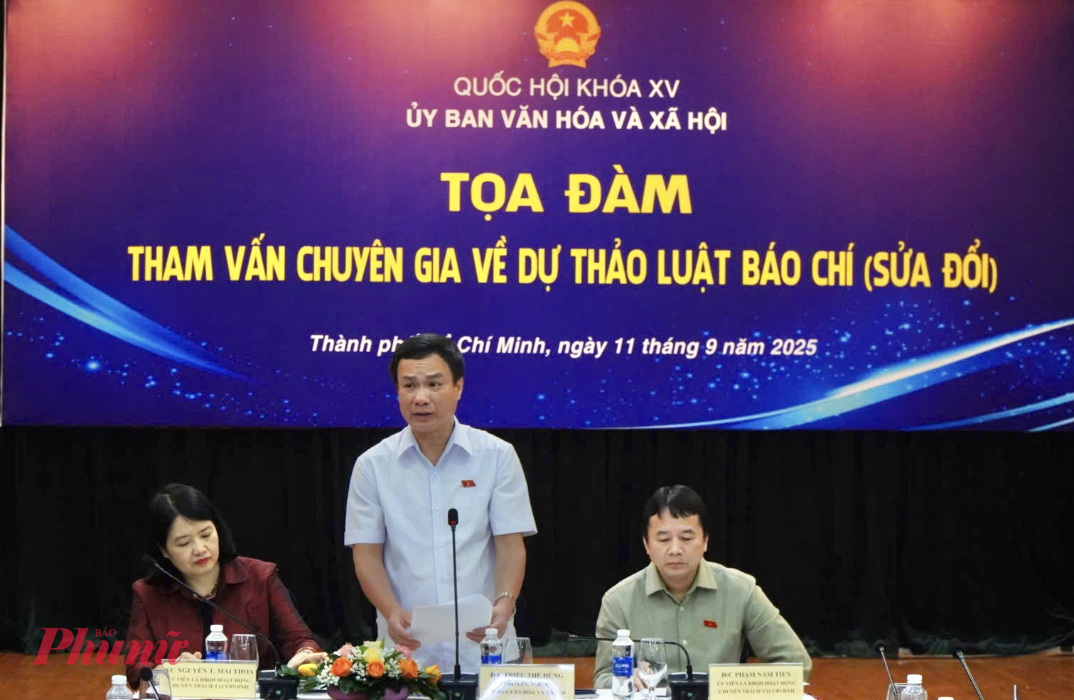 Toạ đ&agrave;m Tham vấn chuy&ecirc;n gia về dự thảo luật b&aacute;o ch&iacute; (sửa đổi) - Ảnh: Thanh T&acirc;m
