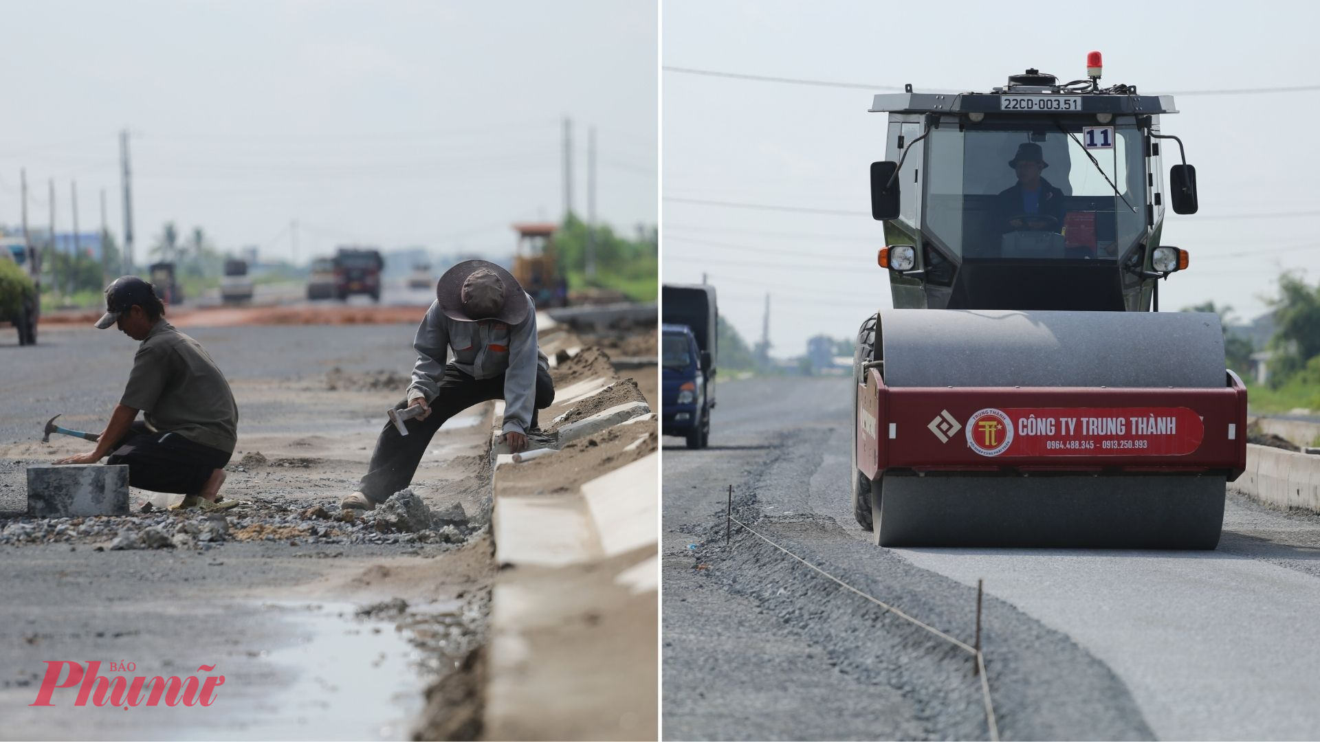 C&aacute;c đơn vị thi c&ocirc;ng đang tranh thủ thời tiết thuận lợi để đẩy nhanh tiến độ.