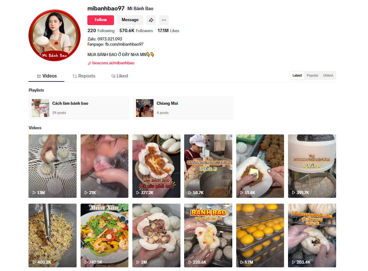 K&ecirc;nh TikTok - nơi thương hiệu nhỏ chia sẻ kiến thức l&agrave;m b&aacute;nh cho mọi người