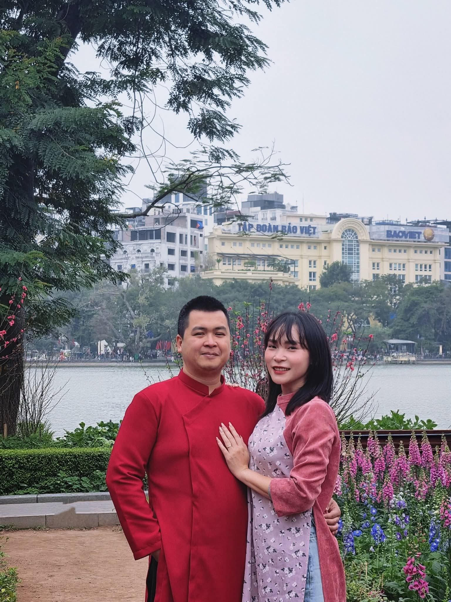 Mai rạng rỡ b&ecirc;n chồng B&eacute;o - Ảnh do nh&acirc;n vật cung cấp. 