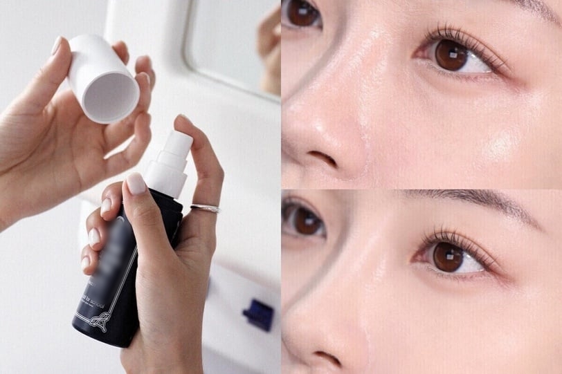 Xịt kh&oacute;a nền gi&uacute;p phấn phủ v&agrave; kem nền h&ograve;a quyện v&agrave;o nhau, tạo hiệu ứng lớp nền tự nhi&ecirc;n - Ảnh: B321