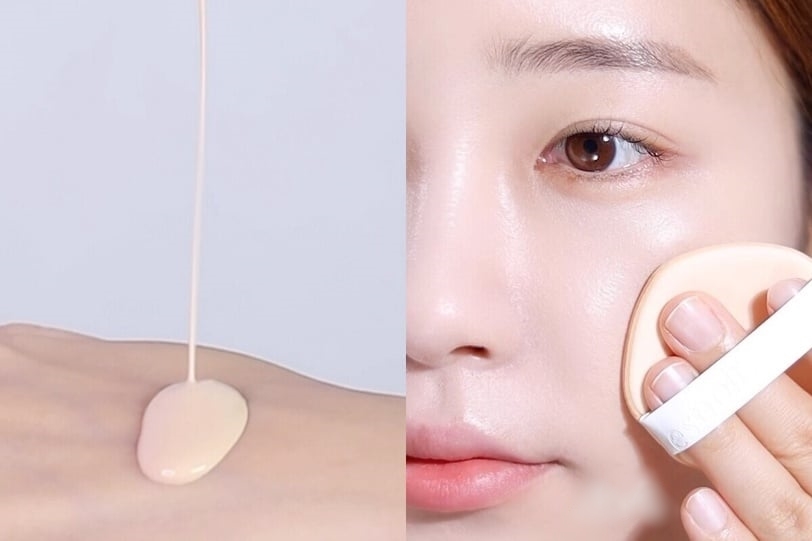 N&ecirc;n d&ugrave;ng một lớp kem nền mỏng để l&agrave;m đều m&agrave;u da tập trung che khuyết điểm l&ecirc;n những v&ugrave;ng c&oacute; mụn hay quầng th&acirc;m. C&aacute;ch n&agrave;y sẽ gi&uacute;p lớp nền mỏng, trong suốt, c&aacute;c khuyết điểm được che phủ ho&agrave;n hảo. - 