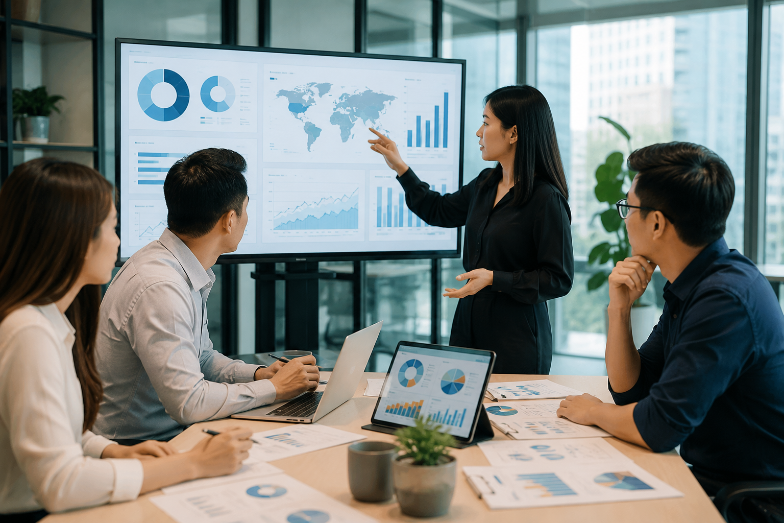 Việt Nam thuộc nh&oacute;m thị trường ứng dụng AI mạnh nhất Đ&ocirc;ng Nam &Aacute; trong marketing - Ảnh do AI tạo