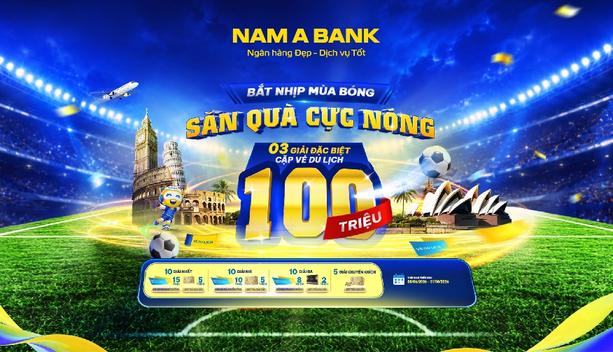 Nam A Bank tung chương tr&igrave;nh ưu đ&atilde;i hấp dẫn, tổng gi&aacute; trị giải thưởng gần 800 triệu đồng