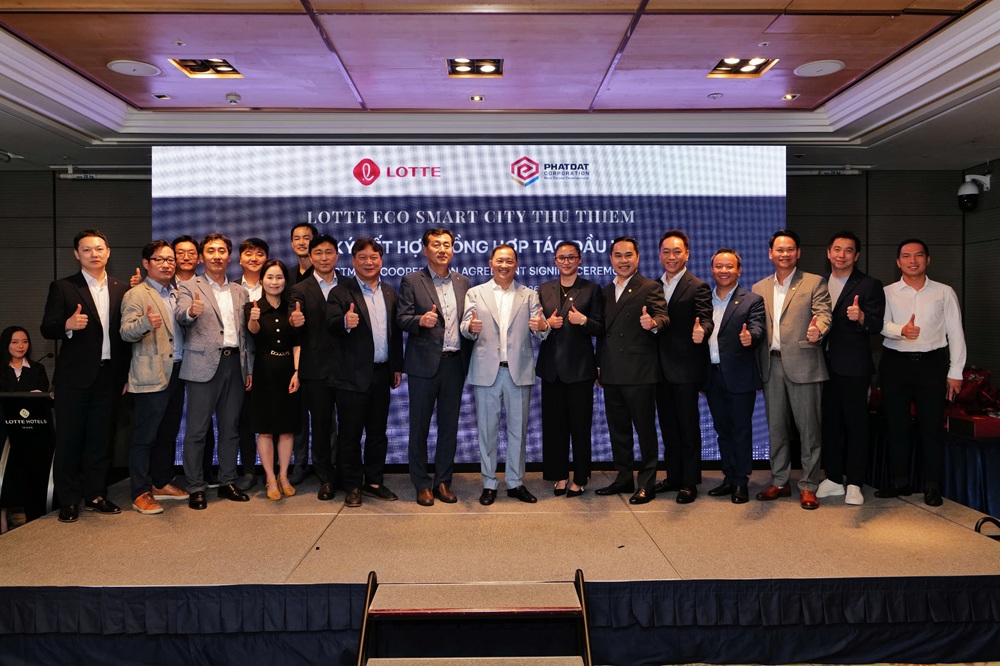 Nh&oacute;m Ph&aacute;t triển dự &aacute;n Lotte Eco Smart City Thu Thiem của Ph&aacute;t Đạt v&agrave; tập đo&agrave;n Lotte - Ảnh: Ph&aacute;t Đạt
