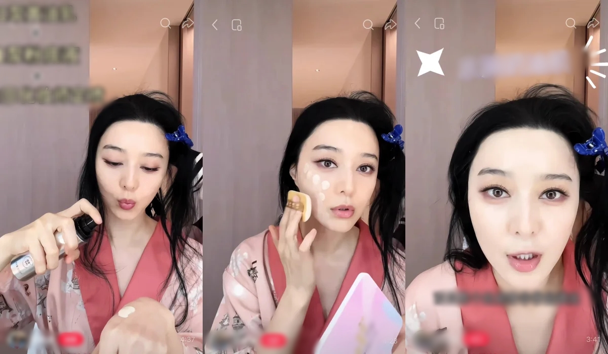 Phạm Băng Băng kết hợp kem l&oacute;t, kem nền