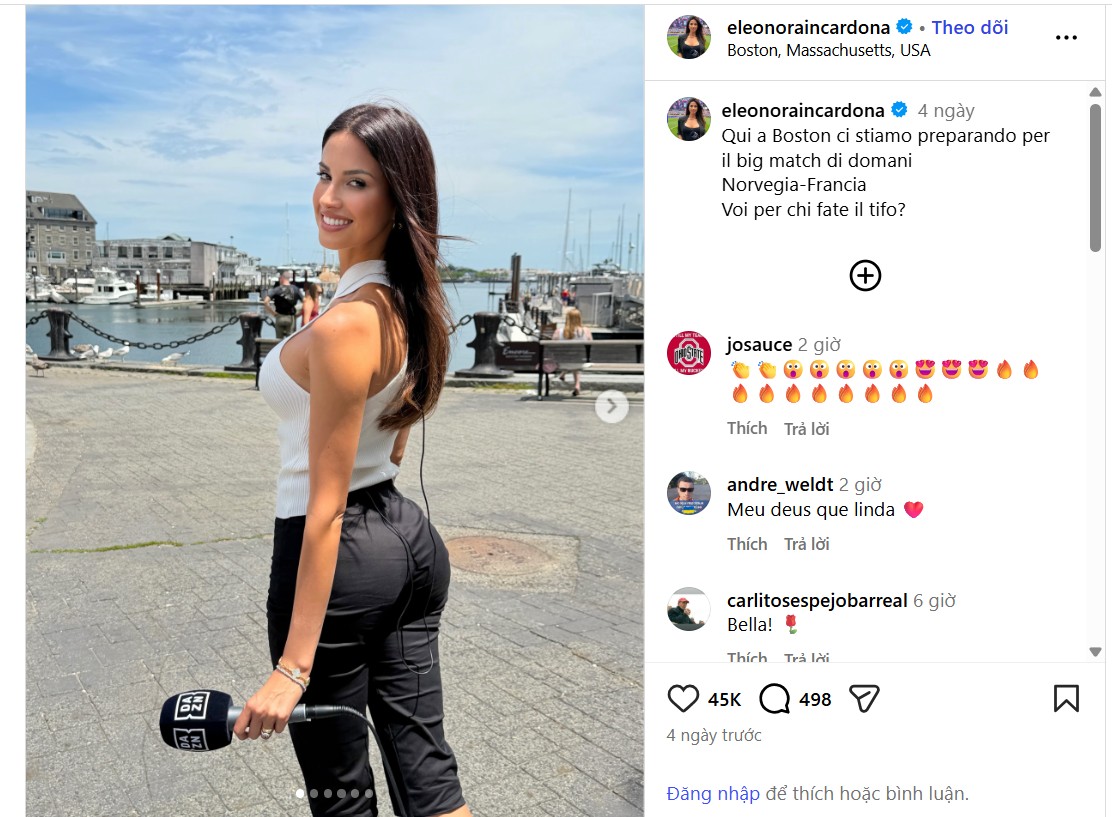 Eleonora Incardona quyến rũ v&agrave; tươi s&aacute;ng trong c&ocirc;ng việc - Ảnh: @eleonoraincardona/Instagram