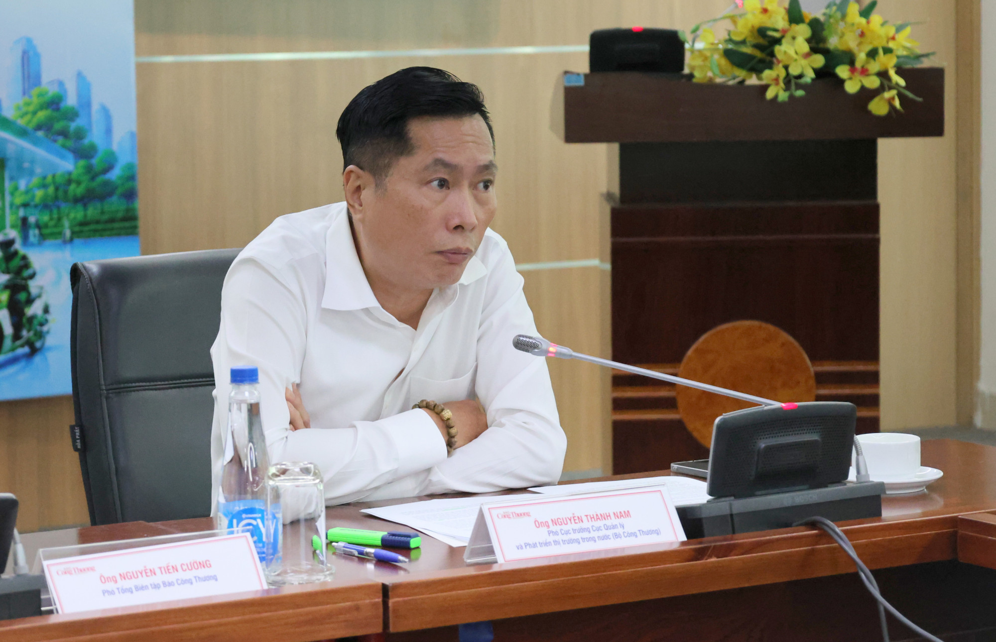 &ocirc;ng Nguyễn Th&agrave;nh Nam - Ph&oacute; Cục trưởng Cục Quản l&yacute; v&agrave; Ph&aacute;t triển thị trường trong nước