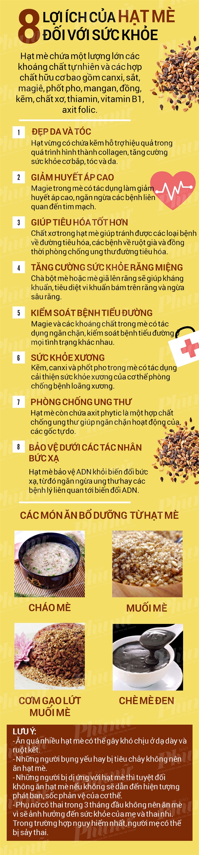 8 loi ich cua hat me tot cho suc khoe