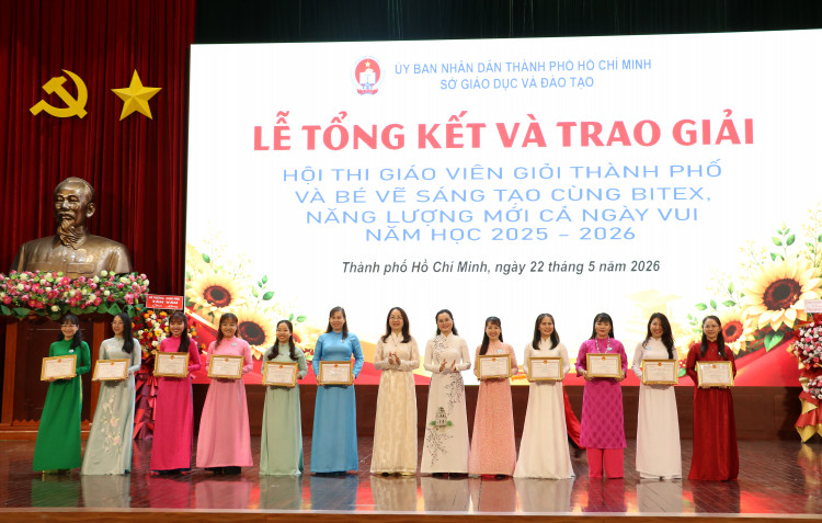 TPHCM trao giải cho 329 giáo viên mầm non giỏi cấp thành phố