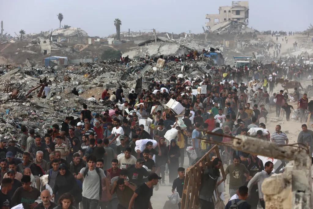 Nhận viện trợ Gaza