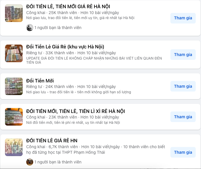 đổi tiền