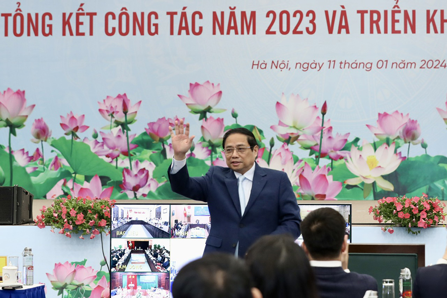 Thủ tướng Phạm Minh Chính chỉ đạo tám nhiệm vụ trọng tâm và giải pháp năm 2024