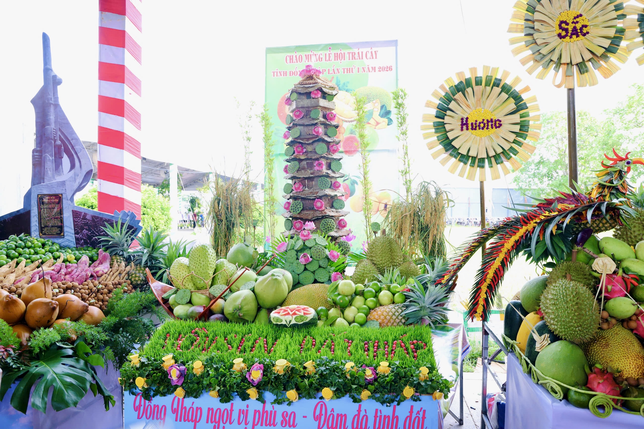 đồng tháp,mô hình trái cây,đất sen hồng,Lễ hội Trái cây