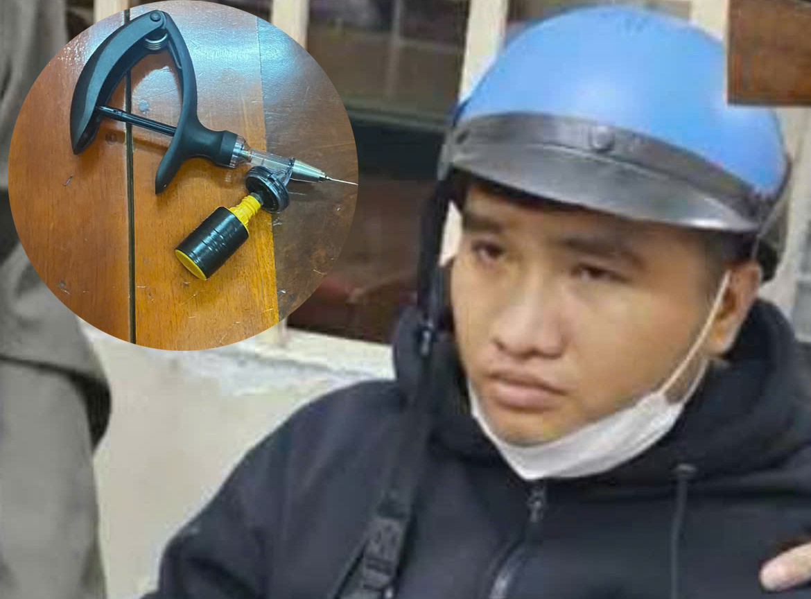 Trinh sát mật phục bắt nam thanh niên đâm kim tiêm vào đùi nữ sinh ở Bình Dương