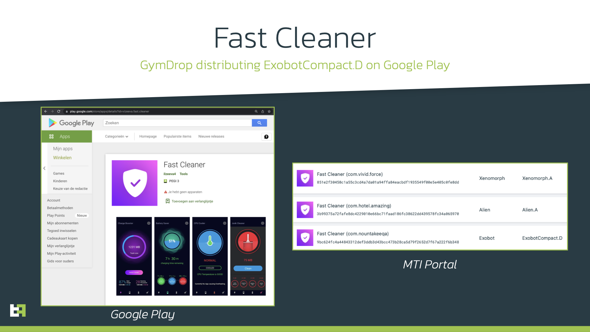 Ứng dụng Fast Cleaner có chứa phần mềm độc hại Octo. Ảnh: ThreatFabric