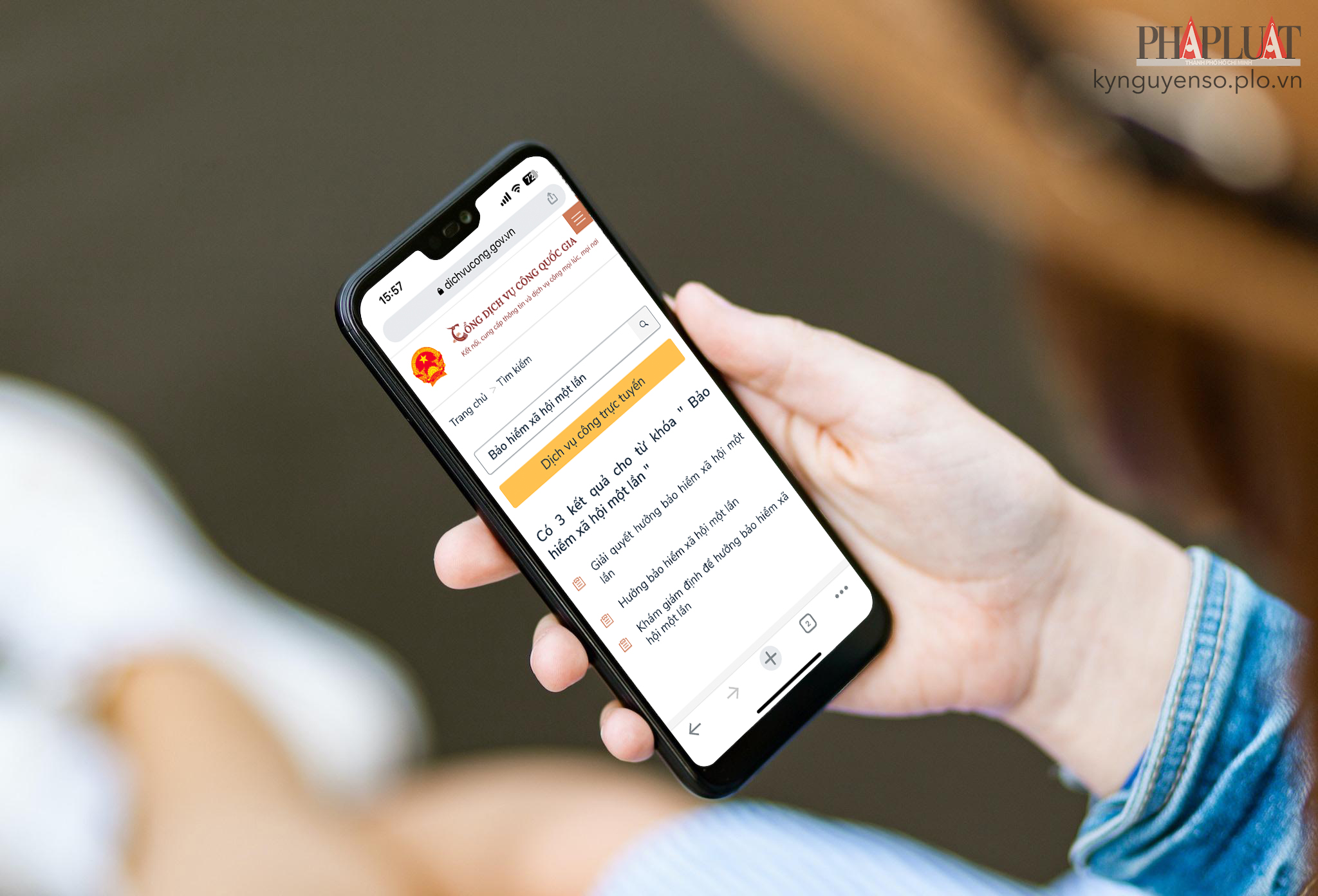 Đăng ký nhận bảo hiểm xã hội một lần ngay tại nhà 2023. Ảnh: MINH HOÀNG/Pexels