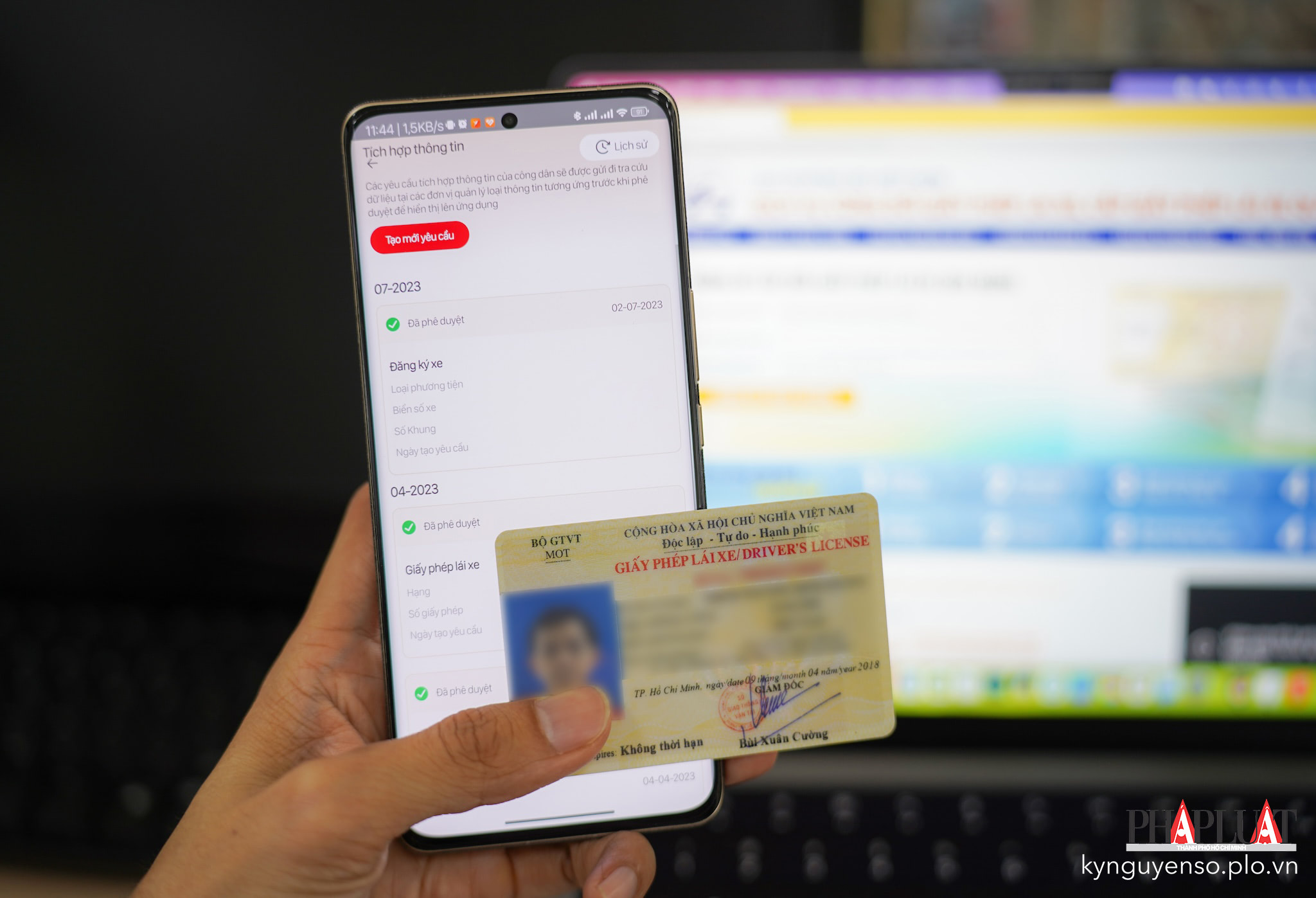 Đổi GPLX Pet và tích hợp vào VNeID. Ảnh: MINH HOÀNG