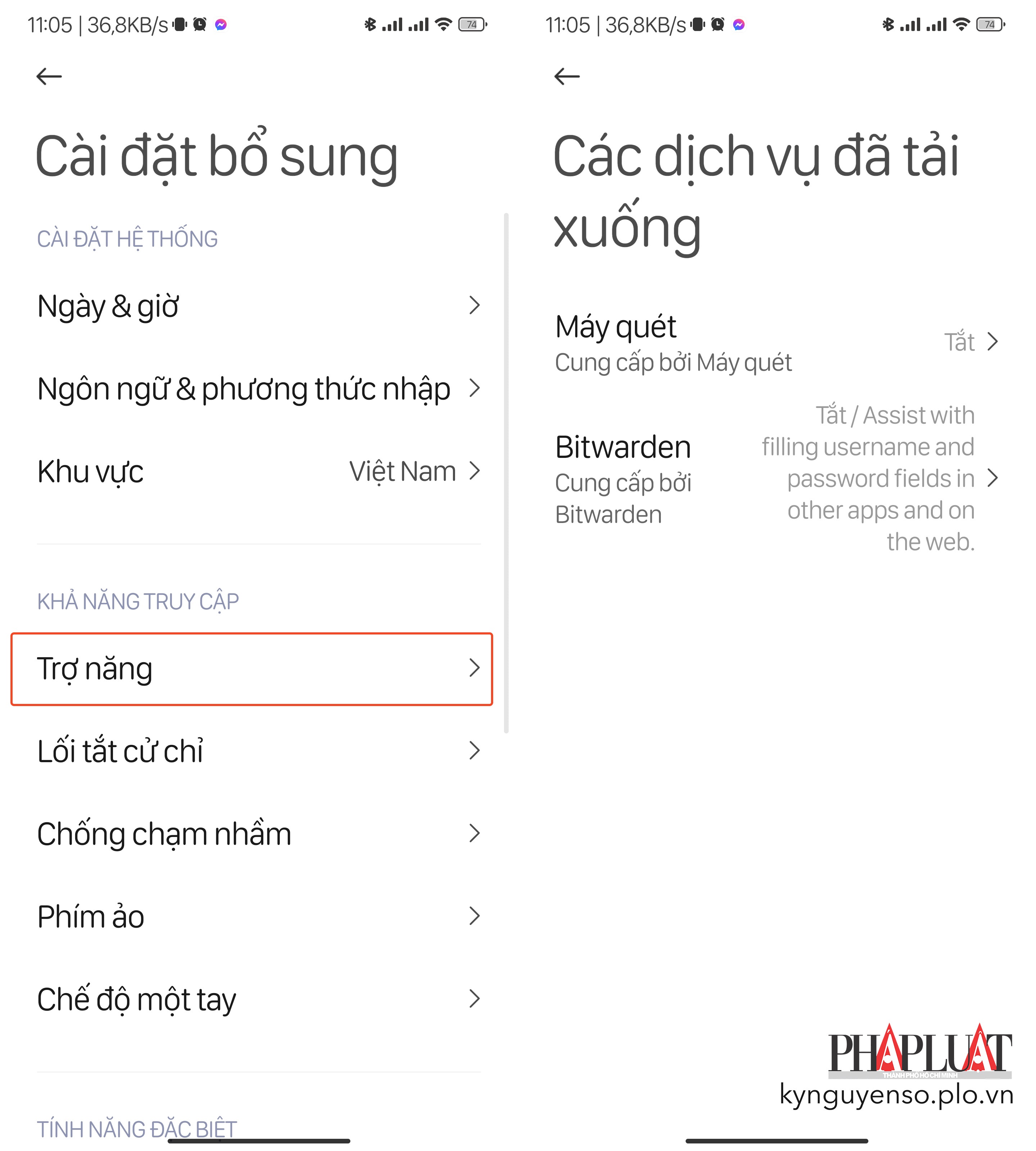 Thu hồi quyền truy cập trợ năng của ứng dụng thuế giả mạo