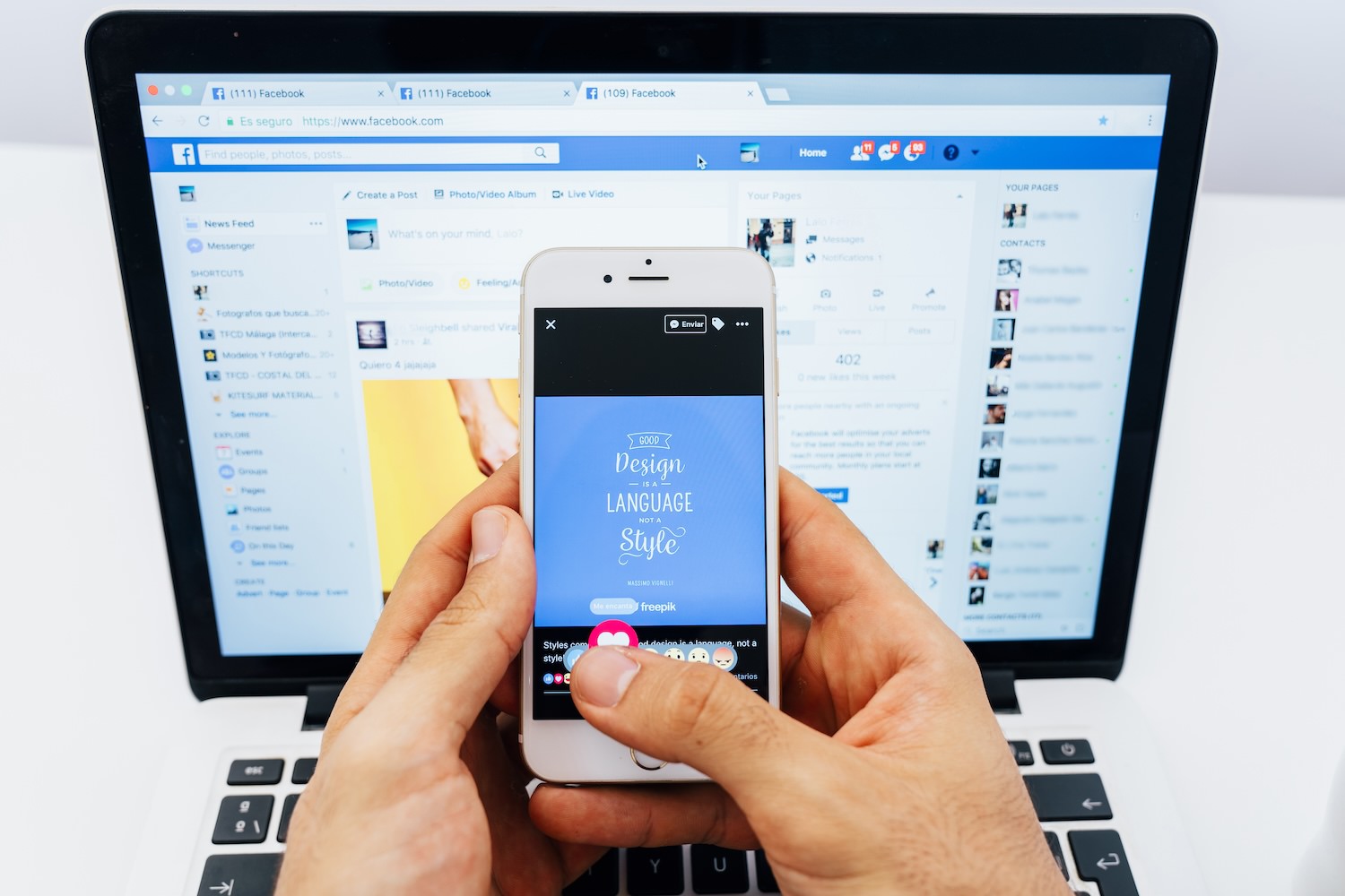 Không nên cấm nhân viên sử dụng Facebook trong công ty, thay vào đó doanh nghiệp cần đưa ra các chính sách phù hợp. Ảnh: Pexels
