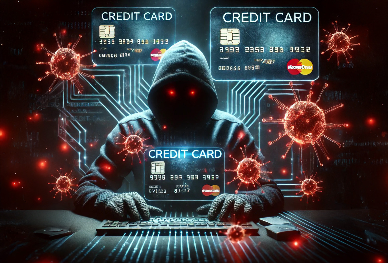 Phần mềm độc hại Infostealer khiến nhiều người bị lộ thông tin thẻ ngân hàng. Ảnh: AI