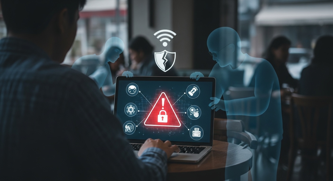 Cẩn trọng khi sử dụng WiFi công cộng.