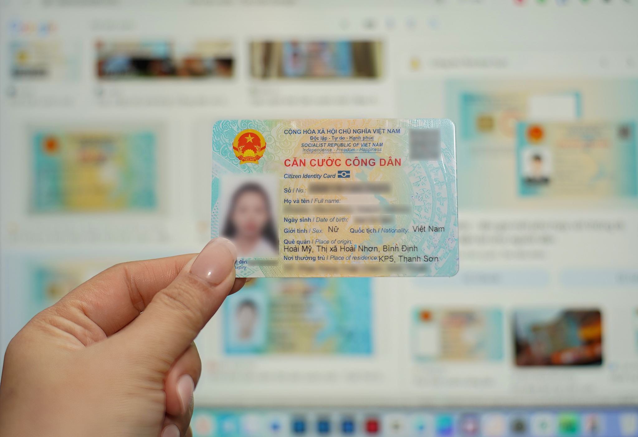 Thông tin quan trọng dành cho người dùng thẻ căn cước