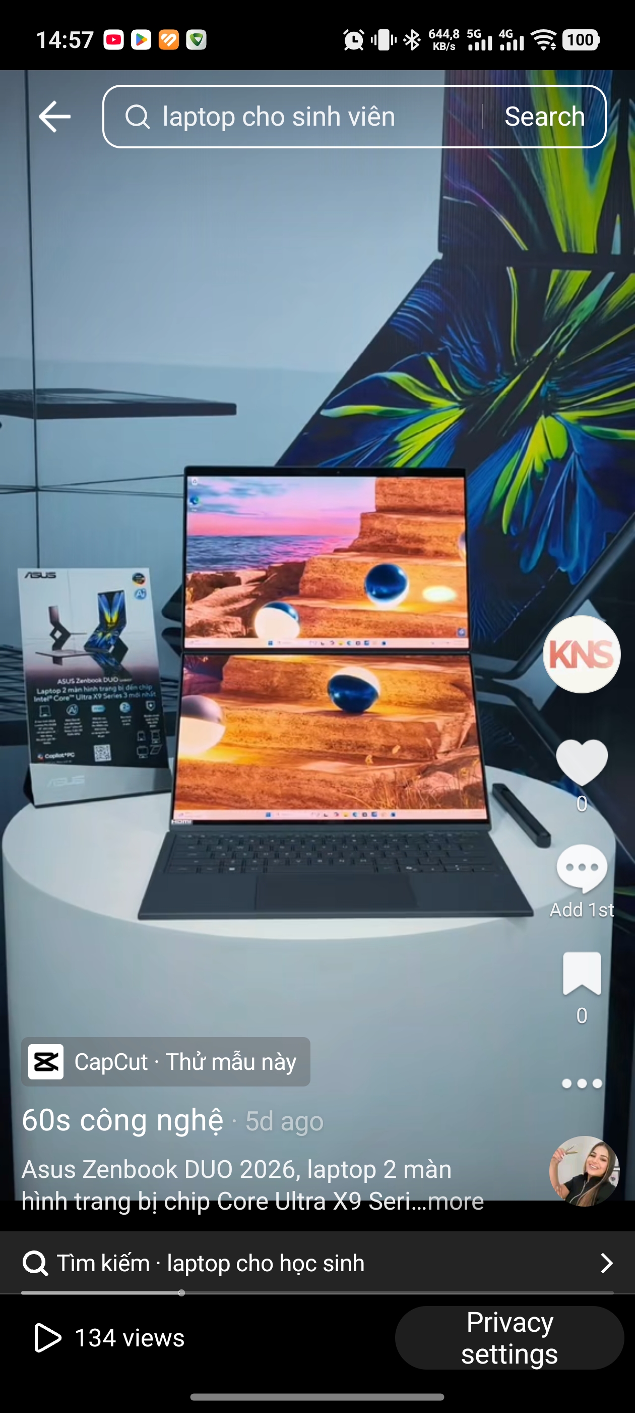 Đánh giá nhanh laptop 2 màn hình Asus Zenbook DUO 