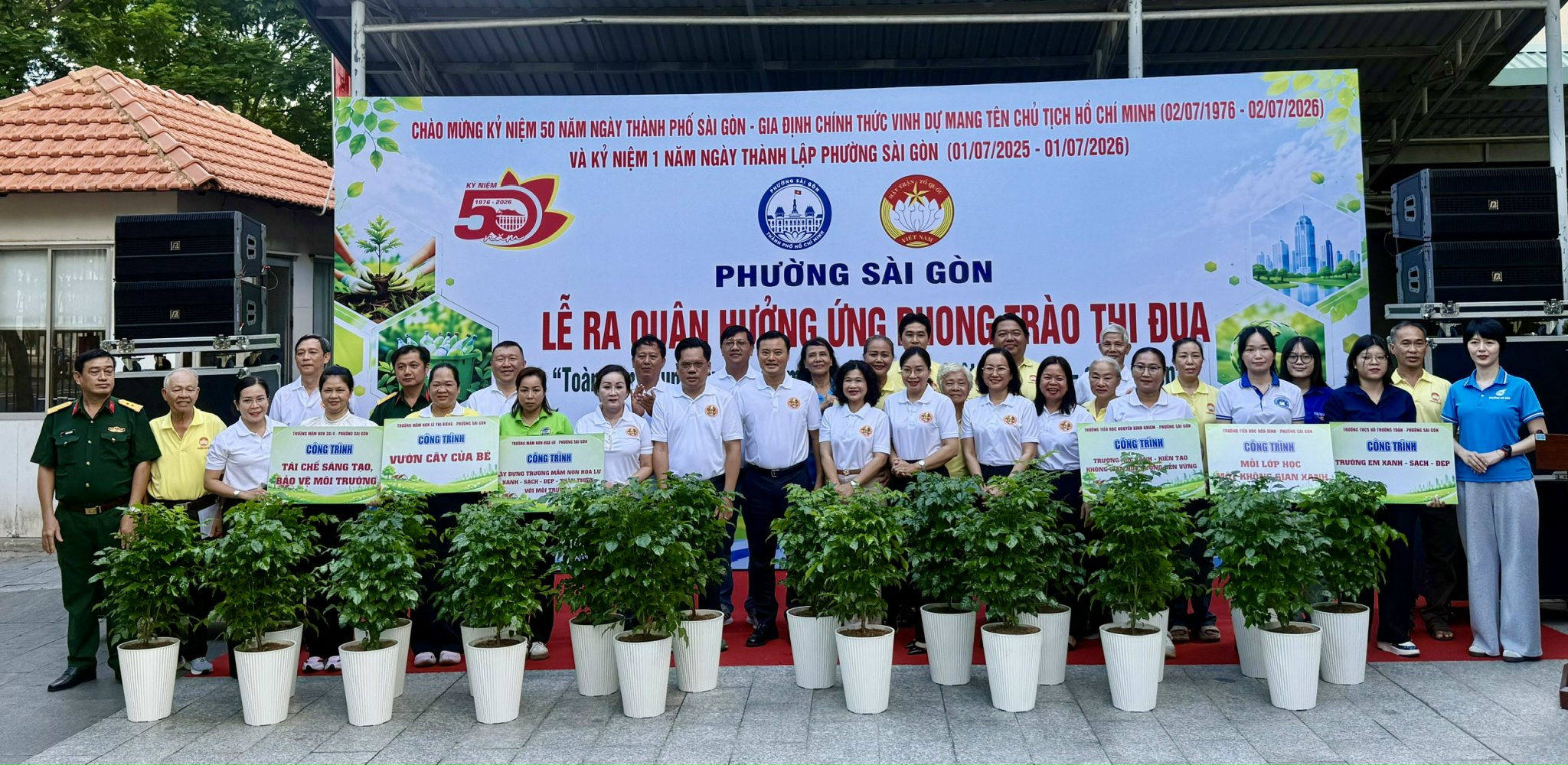Phường Sài Gòn ra quân bảo vệ môi trường, hướng tới mục tiêu trồng 5.000 cây xanh