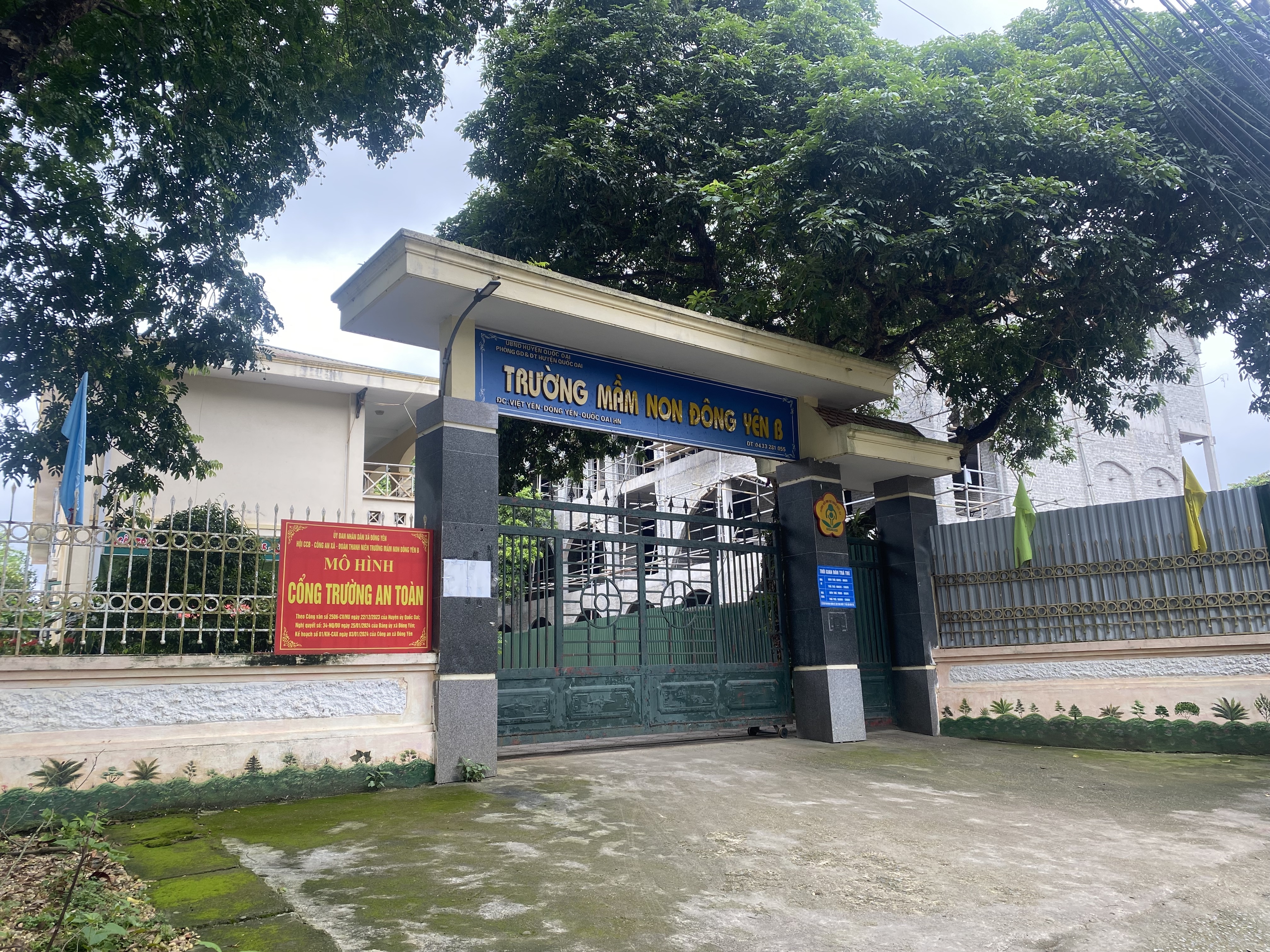 Cận cảnh dự án trường mầm non xảy ra tai nạn lao động làm 3 người chết 6.jpg