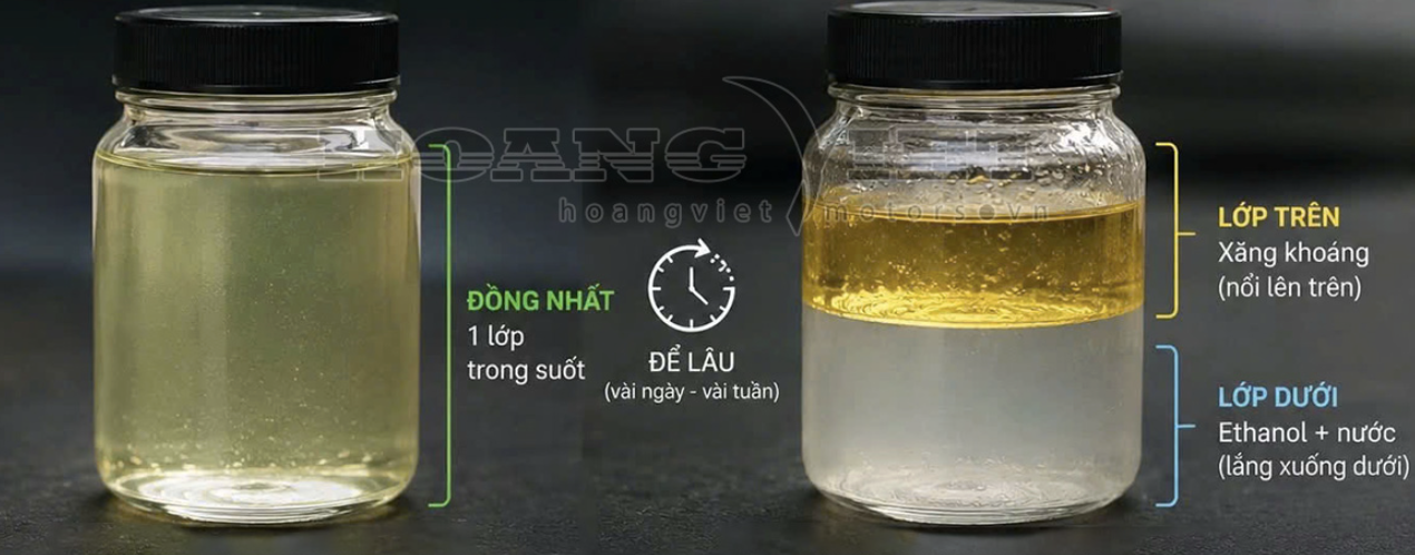 Dùng thiết bị chống tách lớp xăng E10 có hiệu quả?