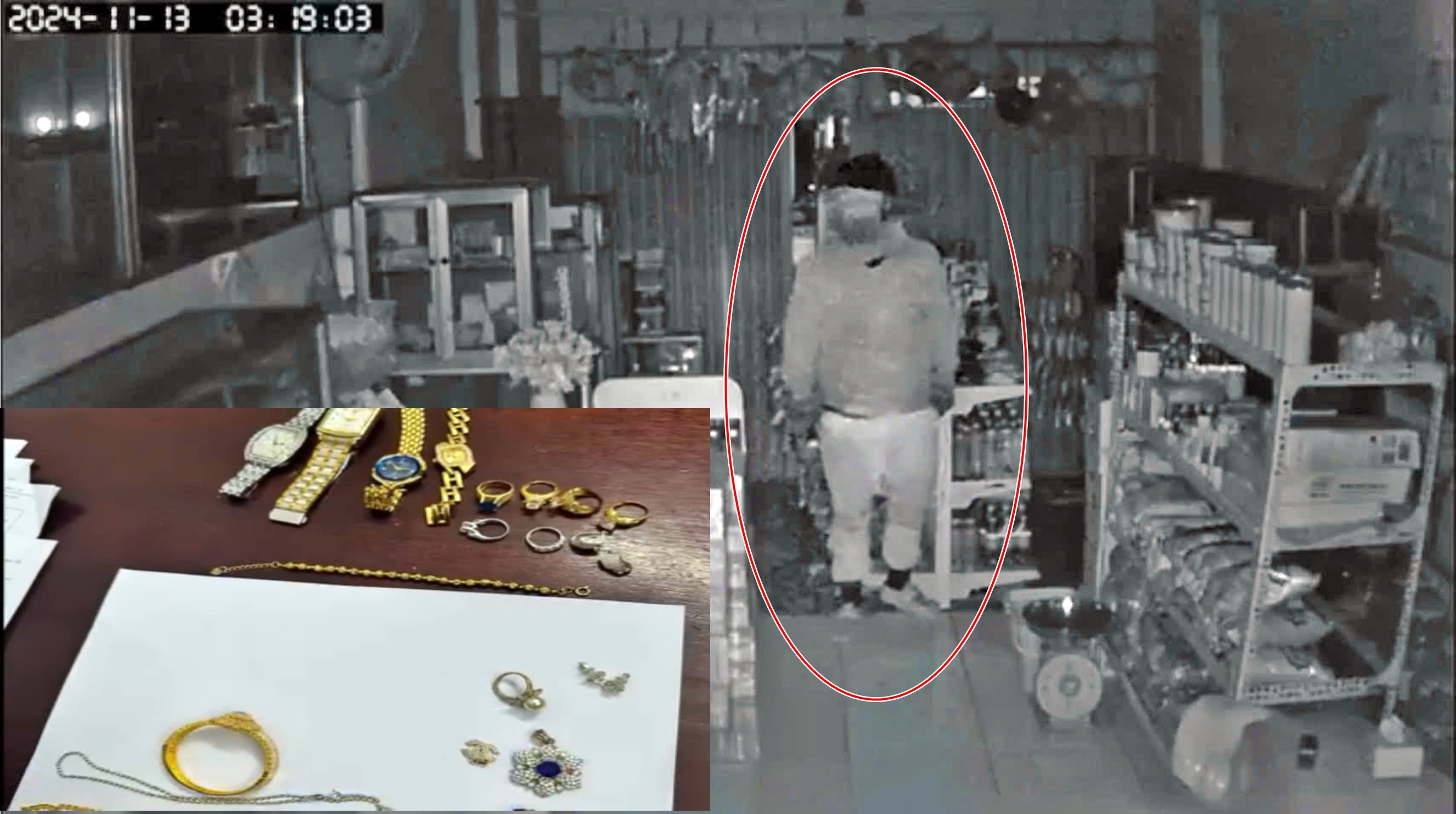 Trích camera, sau 24 giờ gây án đã bắt được kẻ bịt mặt lẻn vào phòng phụ nữ để trộm 