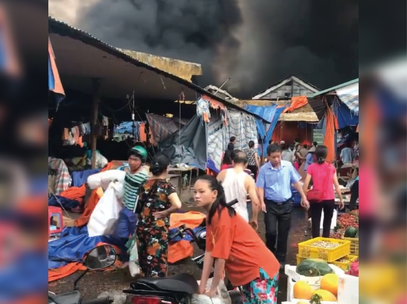 cháy chợ
