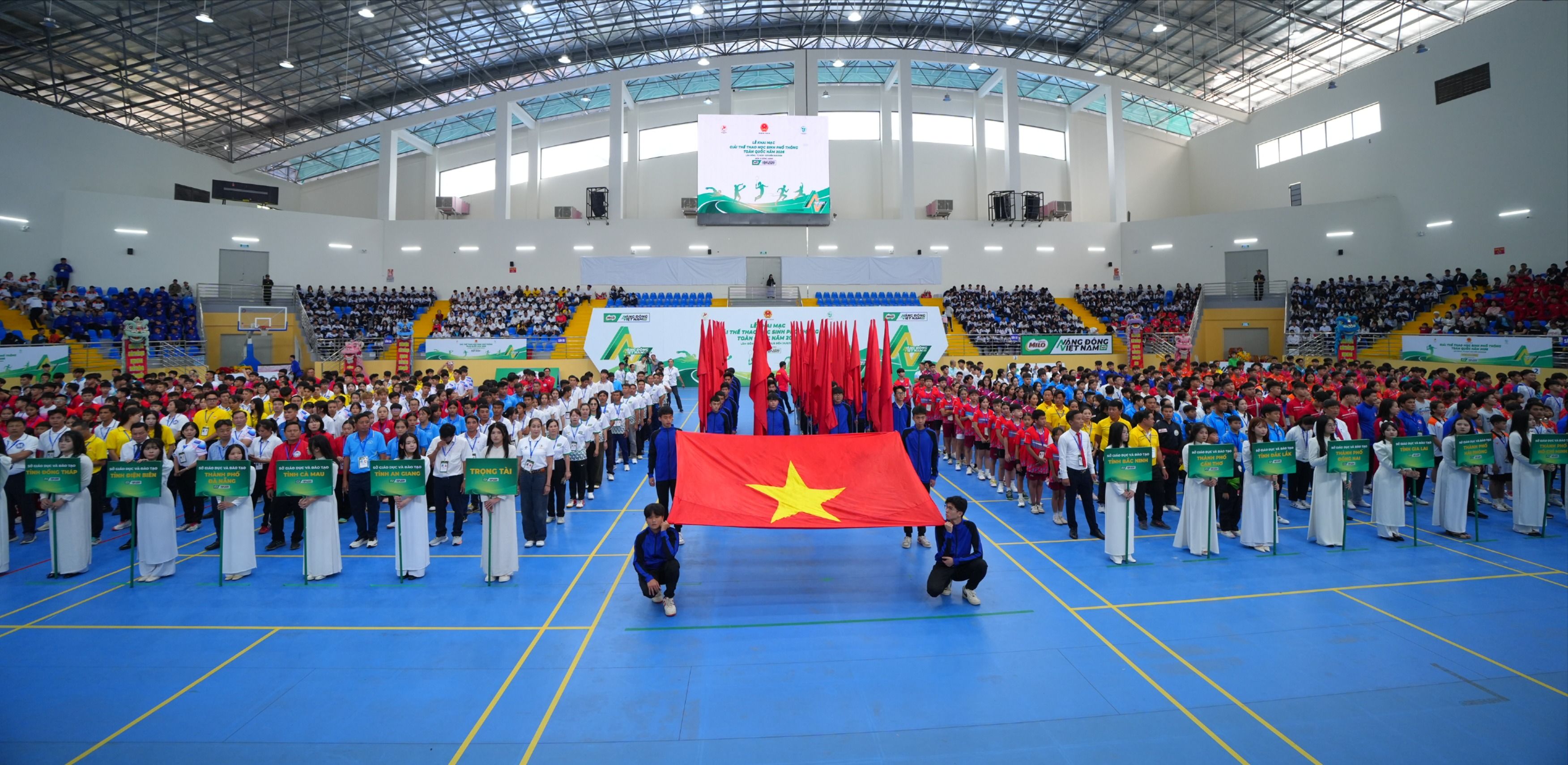 30 đoàn thể thao học sinh tranh tài tại Giải thể thao học sinh phổ thông toàn quốc