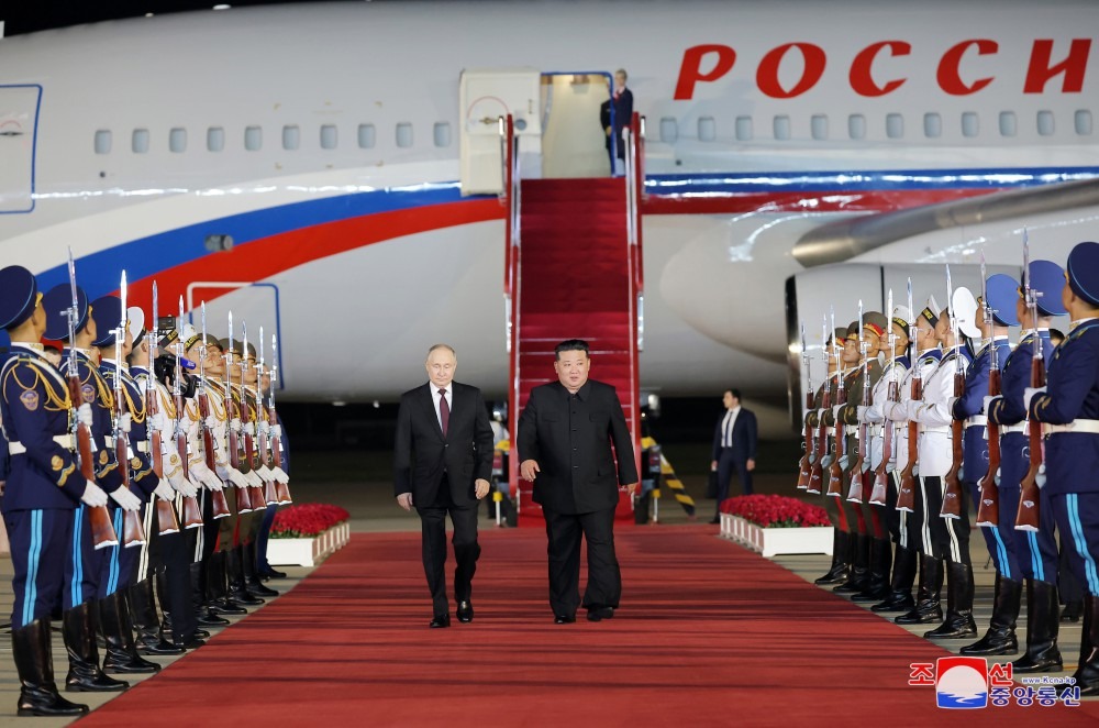 Những hình ảnh đầu tiên của ông Putin thăm Triều Tiên