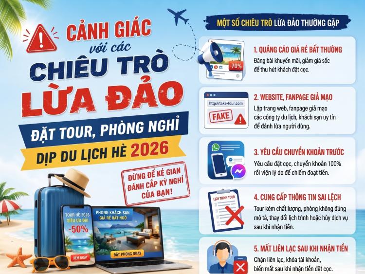 Công an TP.HCM cảnh báo lừa đảo tour hè, visa “bao đậu 100%”