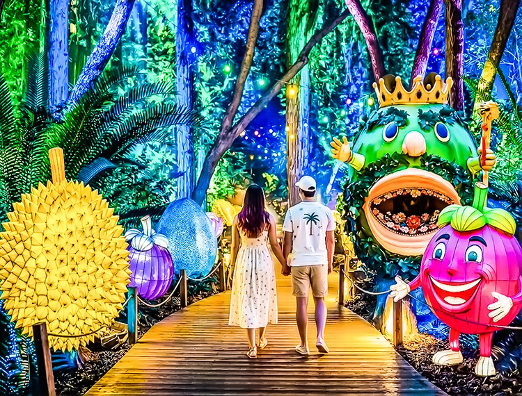 Đến lễ hội trái cây Nam bộ trải nghiệm chương trình giải trí đêm huyền ảo
