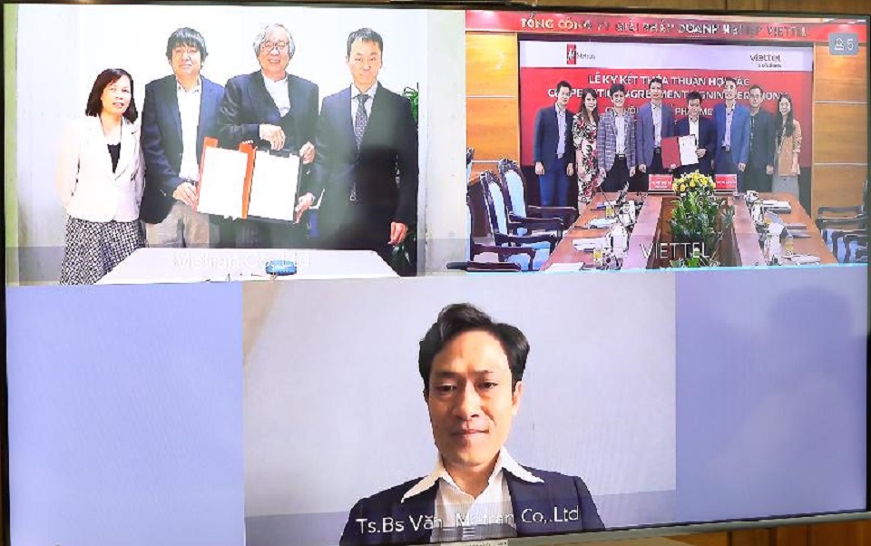 Do dịch bệnh n&ecirc;n lễ k&iacute; kết giữa 2 đơn vị được thực hiện qua mạng. Ảnh: DNCC