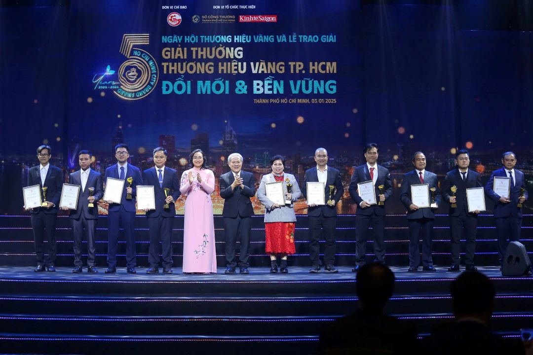 TPHCM vinh danh 29 doanh nghiệp đạt Giải thưởng Thương hiệu Vàng năm 2024