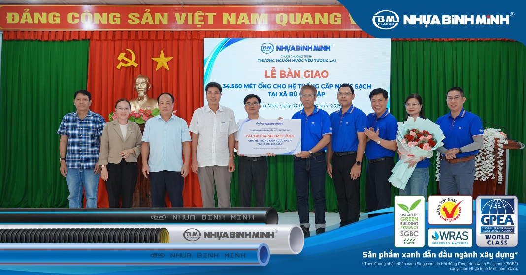 Bức tranh đa sắc CSR của Nhựa Bình Minh: Hành trình dẫn dòng nước sạch đến mọi miền