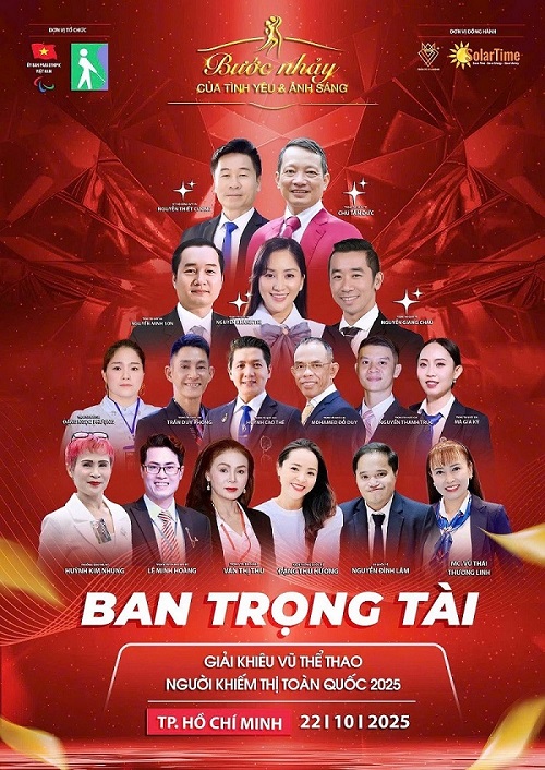Giải Khiêu vũ Thể thao Người khiếm thị Toàn quốc 2025: 'Bước nhảy của tình yêu và ánh sáng'