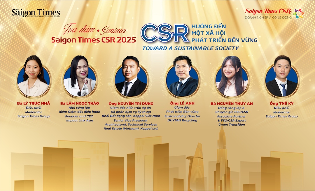 Saigon Times CSR 2025 tôn vinh 40 doanh nghiệp kiến tạo xã hội bền vững