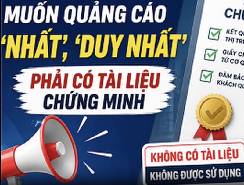Quảng cáo 'nhất', 'duy nhất', 'số 1':  làm sao tránh rủi ro pháp lý?