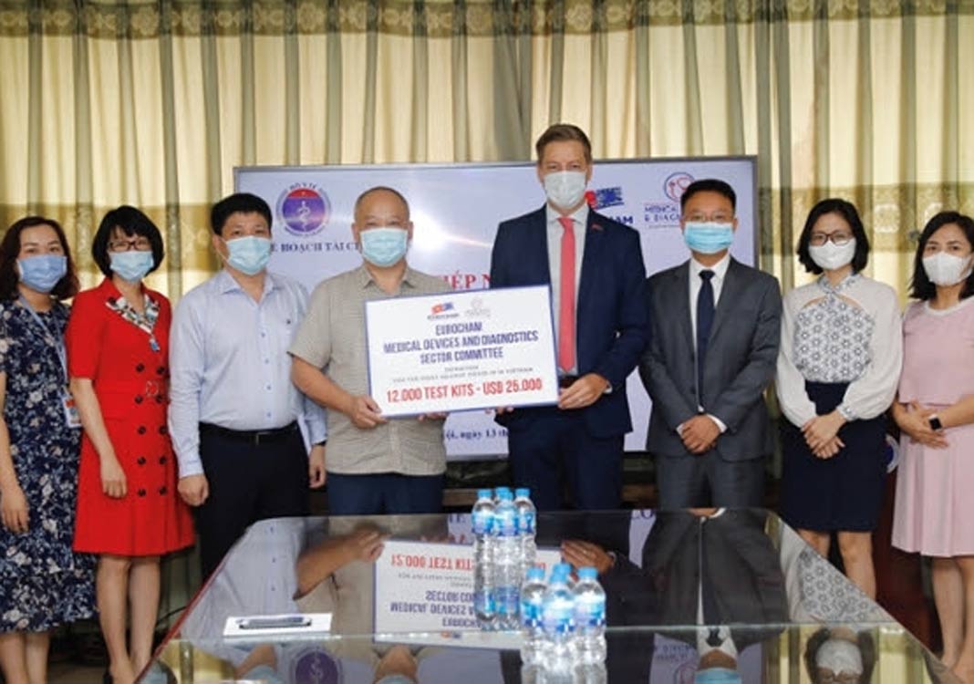 EuroCham donates 12,000 test kits to fight against Covid-19
