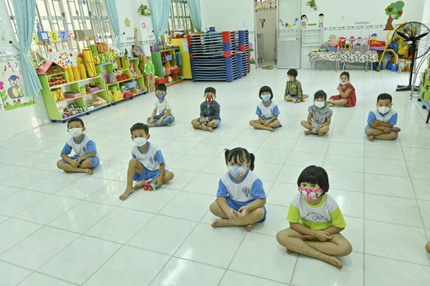 Danang kindergarteners to return to school next week