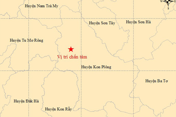 Another earthquake shakes Kon Tum