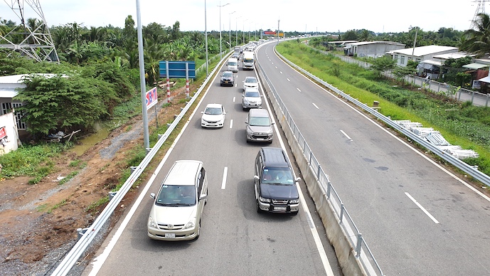 Traffic count on Trung Luong-My Thuan expy nears estimate for 2025