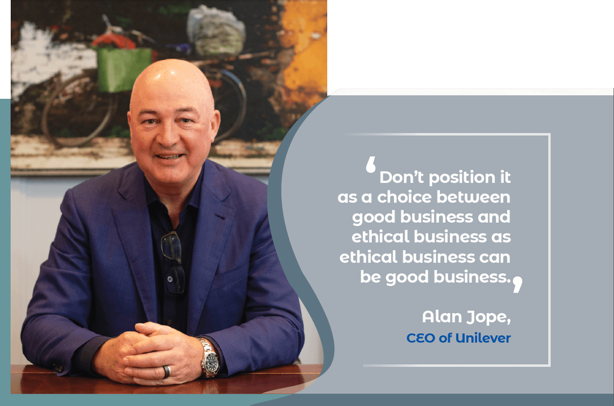 Unilever CEO Alan Jope: Sustainability at the heart of Unilever from day one