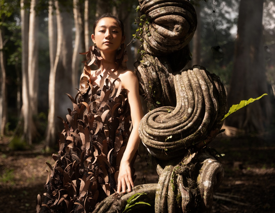 Fashion show in the forest