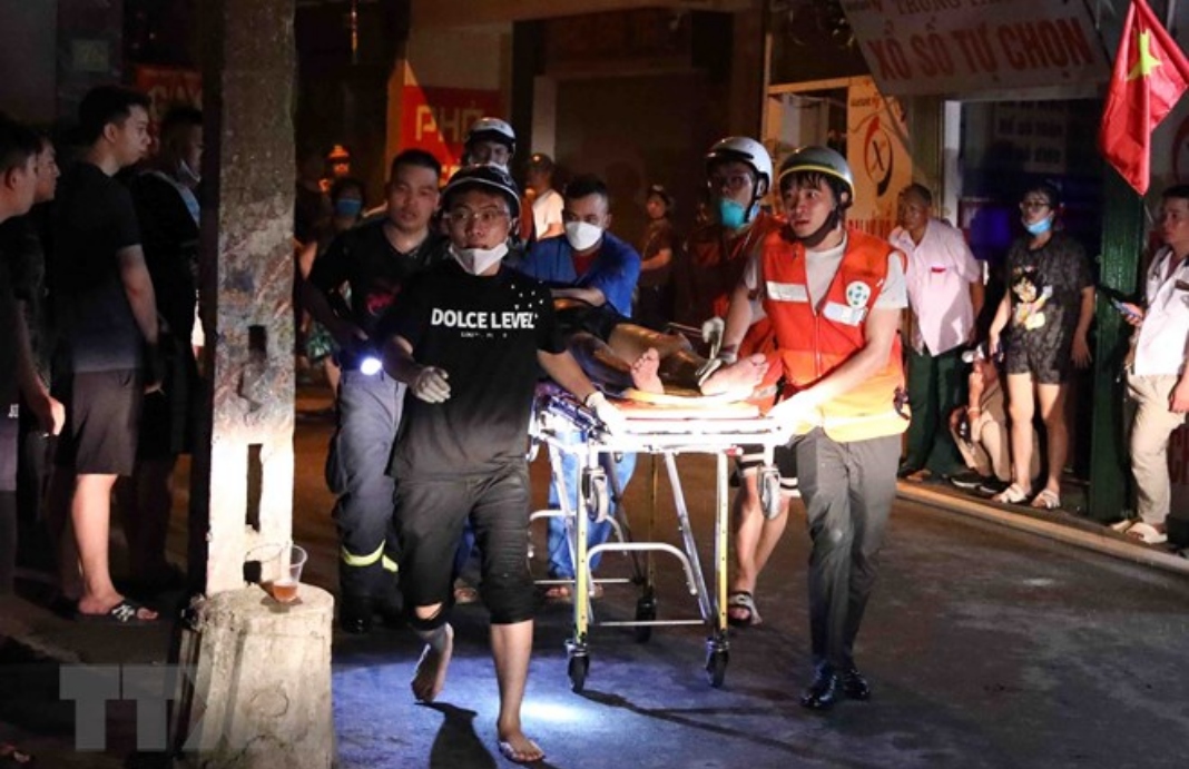 At least 30 people killed in apartment building fire in Hanoi